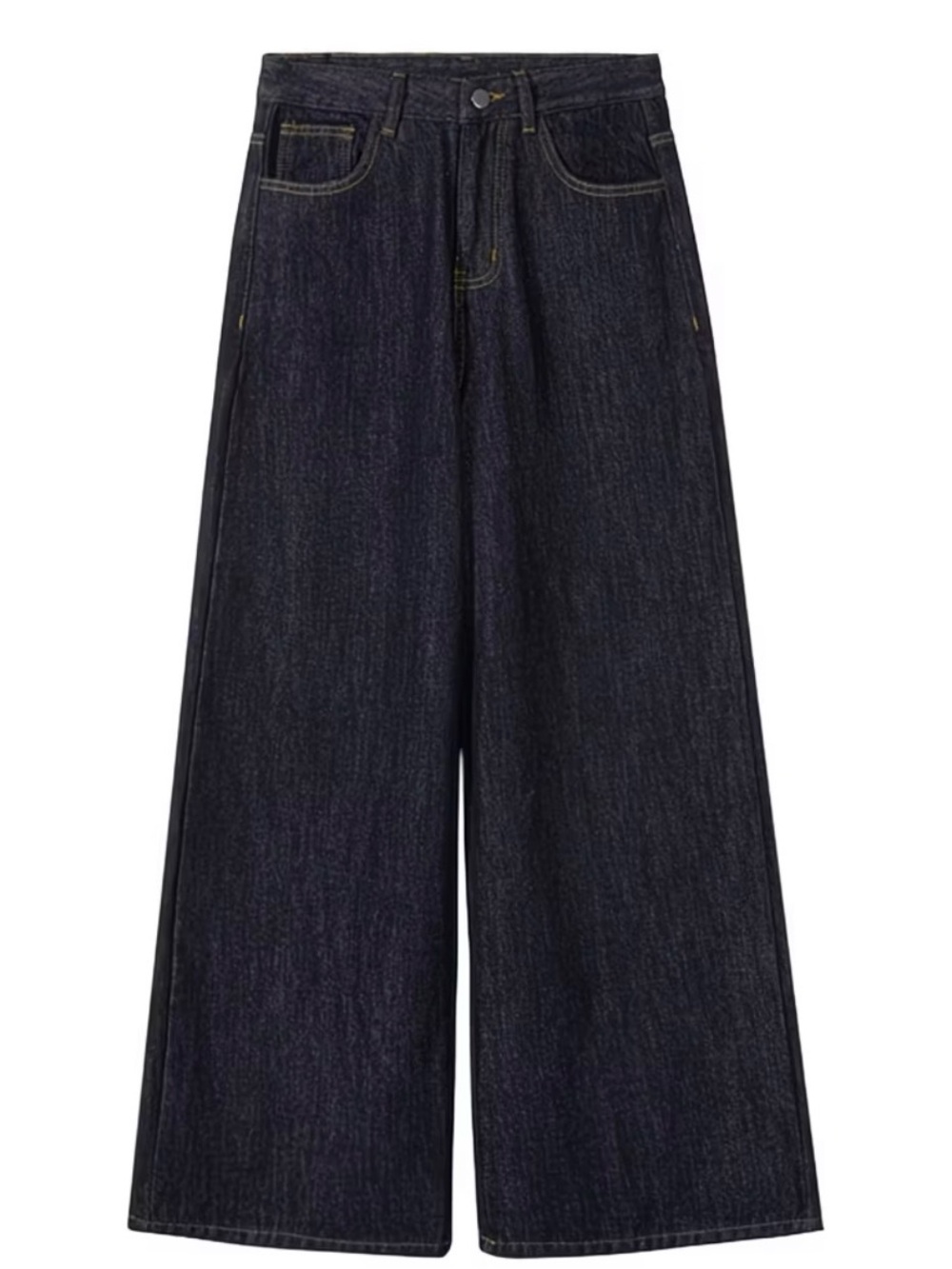 Women’s Dark Wash High Waisted Wide Leg Jeans Y2K Baggy Extra Long Size M